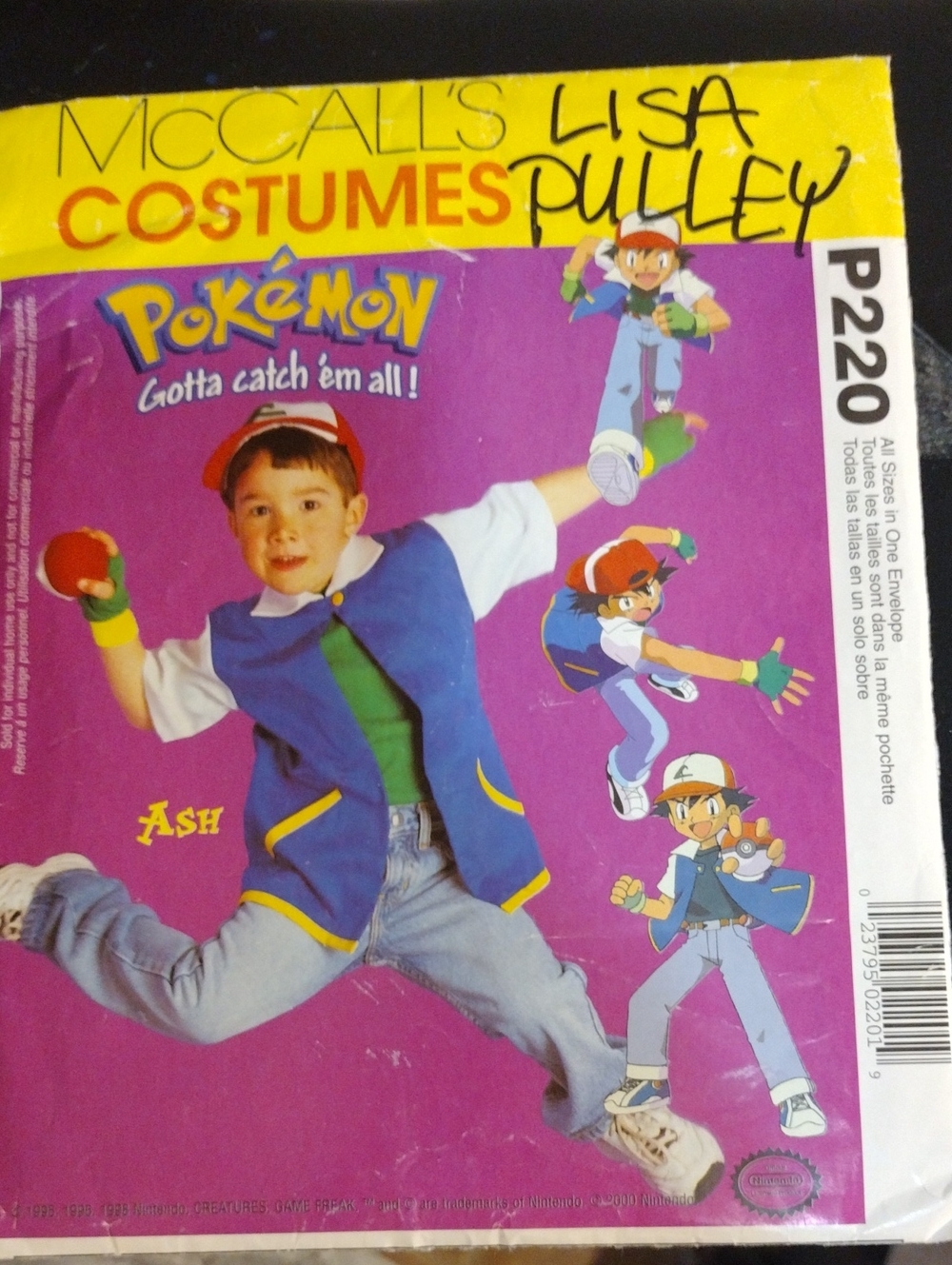 Pokemon Ash McCall's Pattern Cut P220